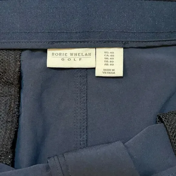 Rorie Whelan Golf Shorts Men Size 40 Navy Blue Stretch Performance - Picture 4 of 8